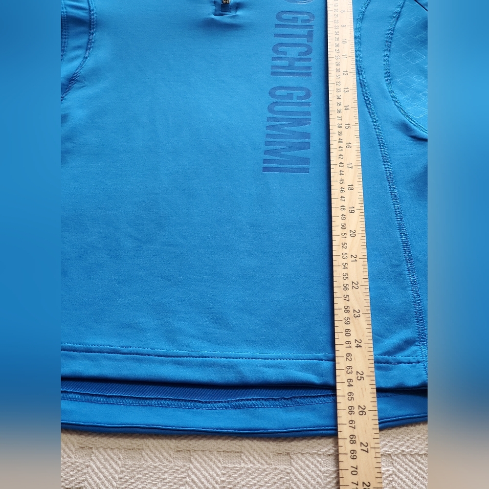 Elevate 1/4 Zip Performance Top Blue Gitchi Gummi Lake Superior Soccer - Picture 7 of 11